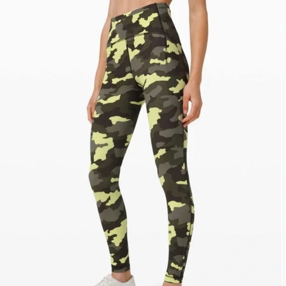 Lululemon Camo Swift Speed HR Tight 28” Size 2